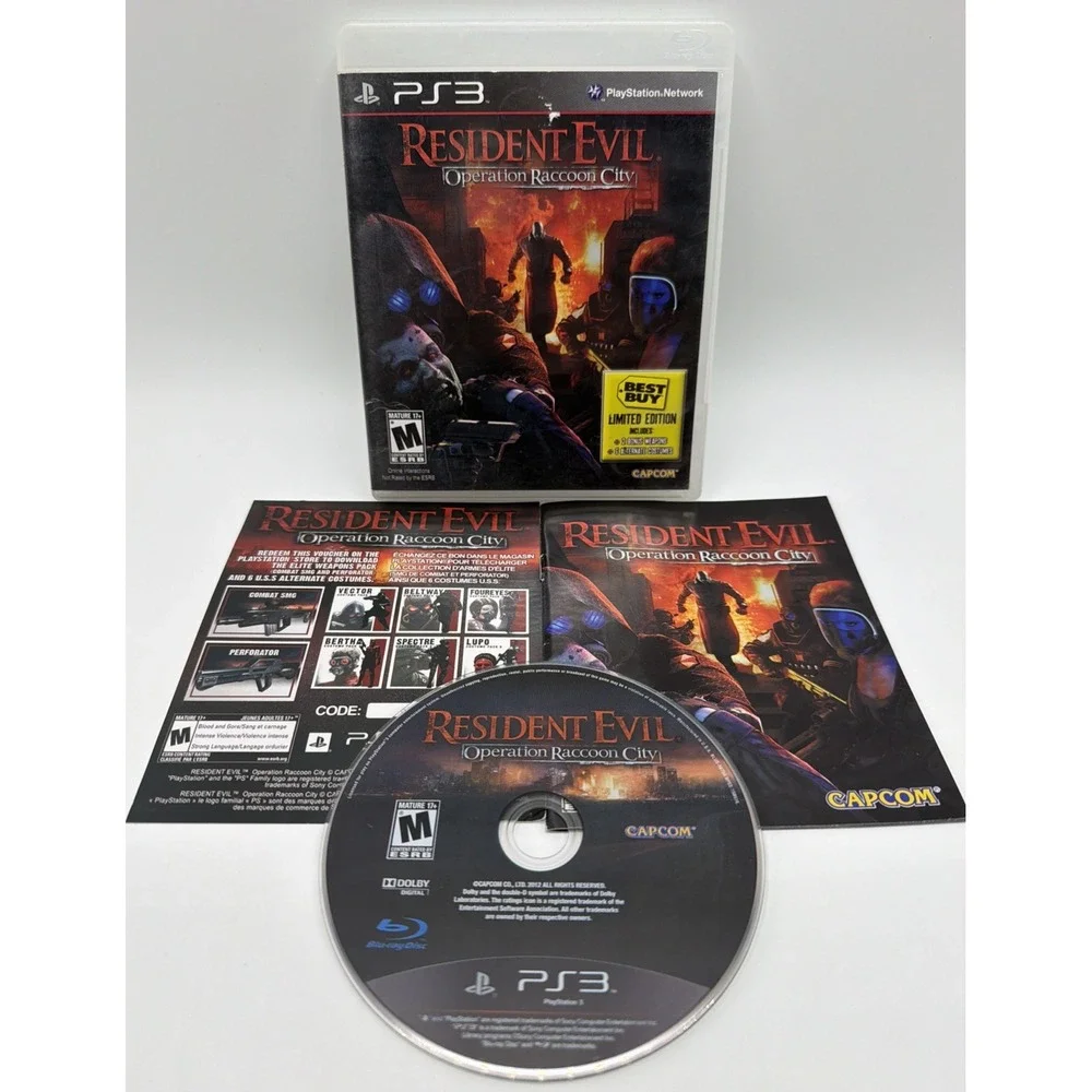 Resident Evil Operation Raccoon City Playstation 3 PS3 Complete in Box